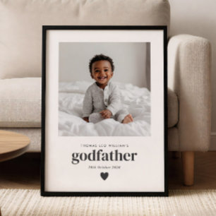 Poster Cadeau Photo Parrain