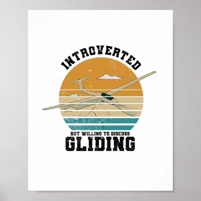 Poster Cadeau | Pilotes Planeurs Thermals S'Évoluent (Devant)