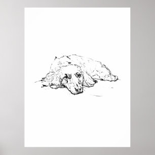 Poster Cadeau pour amateur de Wiener Dog, Maman de chien