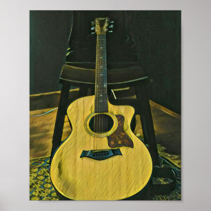 Poster Cadeau pour ami guitariste