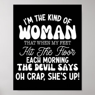 Poster Cadeau pour femme citation motivationnelle femme c