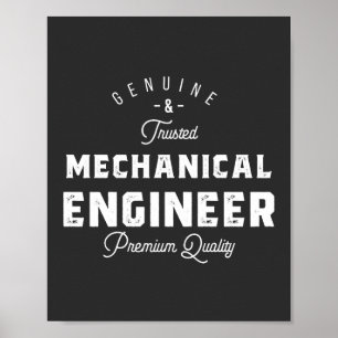 Poster Cadeau pour ingénieur mécanique