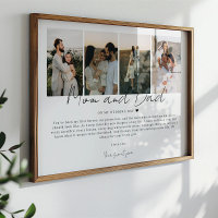 Cadeau pour maman et papa le jour de mon mariage p