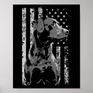 Poster Cadeau pour propriétaire de Labrador noir avec dra