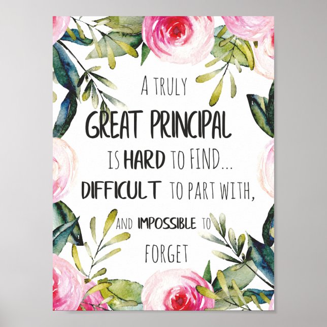 Poster Cadeau principal d'appréciation Décor de bureau pr (Devant)