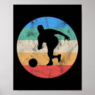 Poster Cadeau Rétro Vintage Bowling en détresse pour homm