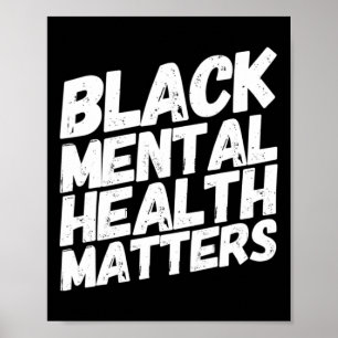 Poster Cadeau thérapeutique de Black Mental Health Matter