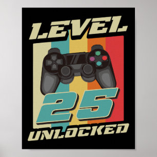 Poster Cadeau vintage 25e anniversaire Cadeau 25 ans Garç