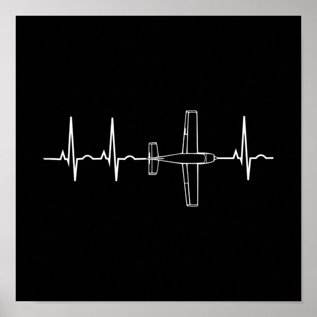 Poster Cadeau vintage volant Sky Heart (Devant)