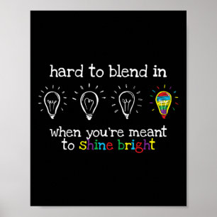 Poster Cadeaux autistiques Enfants Hommes Femmes Autisme