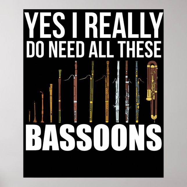 Poster Cadeaux Bassoonist Hommes Jazz Musique Cadeaux Fem (Devant)