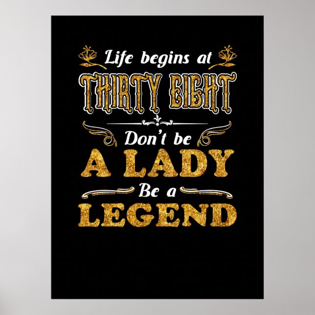 Poster Cadeaux d'anniversaire | La Vie Commence À Trente- (Devant)