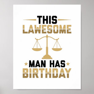 Poster Cadeaux d'anniversaire pour avocats   Avocat