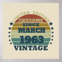 Cadeaux d'anniversaire vintages personnalisés