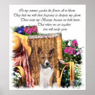 Poster Cadeaux d'art Basenji Imprimer