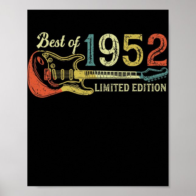 Poster Cadeaux de 70e anniversaire pour hommes femmes Gui (Devant)