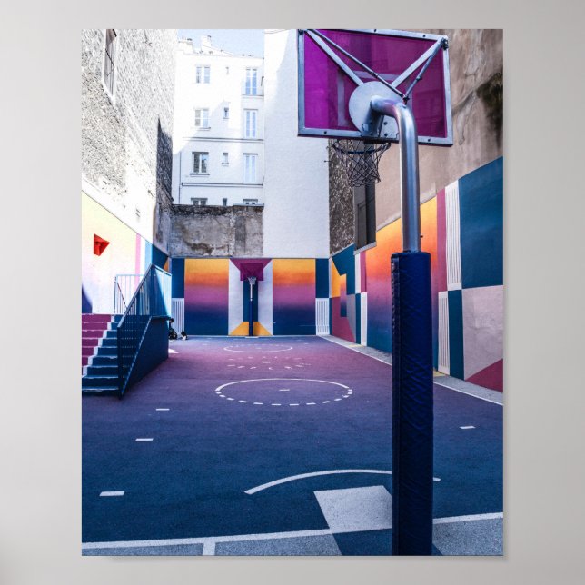 Poster cadeaux de basket personnalisés (Devant)