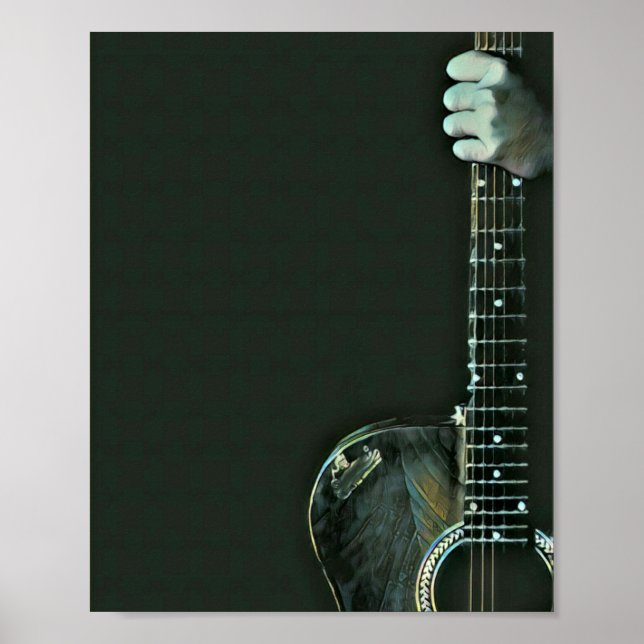 Poster Cadeaux de basse guitariste (Devant)