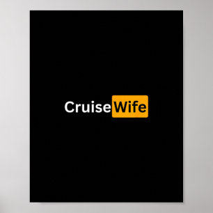 Poster Cadeaux de bon voyage pour femme en croisière - Y
