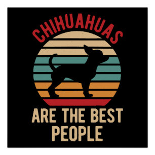 Poster Cadeaux de chiens Chihuahua drôles