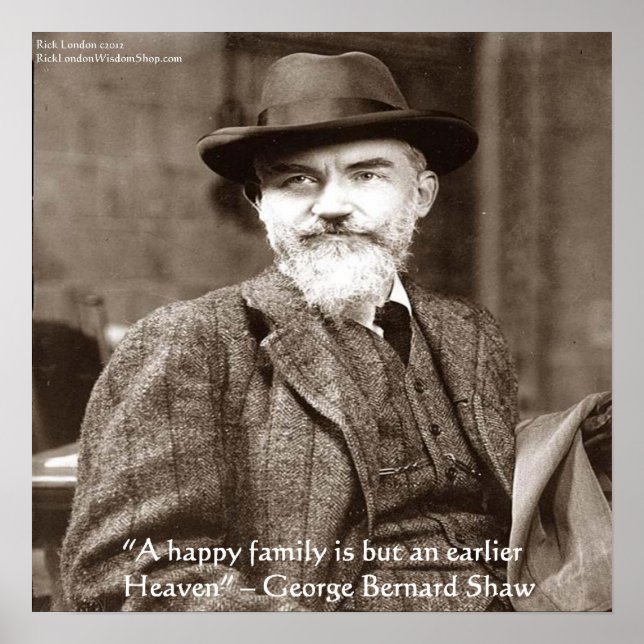 Poster Cadeaux de citations de sagesse de George B Shaw " (Devant)