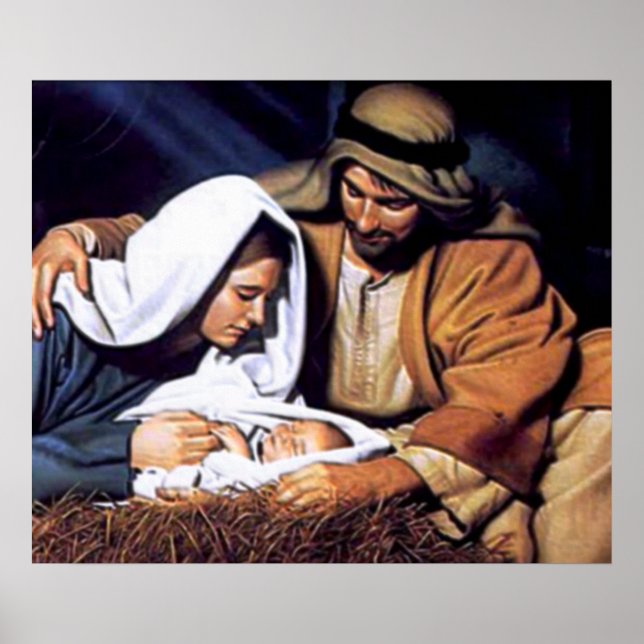 Poster Cadeaux de crèches pour Noël (Devant)