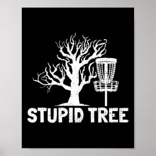 Poster Cadeaux de dictionnaire de nom d'arbre stupide de 
