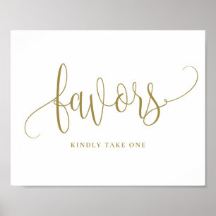 Poster Cadeaux de fête de mariage jolis écriture calligra