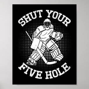 Poster Cadeaux de gardien de but de hockey sur glace Ferm