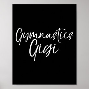 Poster Cadeaux de gymnastique assortis pour grand-mère Gy