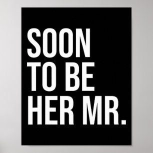 Poster Cadeaux de la future mariée pour son futur mari
