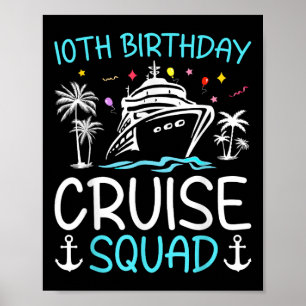 Poster Cadeaux de l'équipe de croisière pour les 10 ans 2