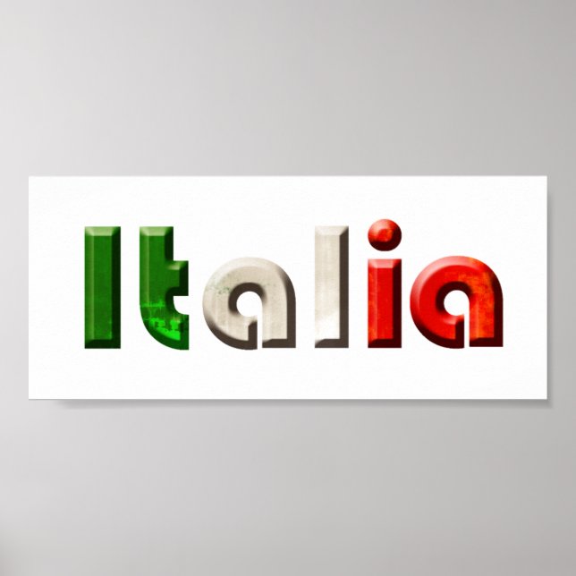 Poster Cadeaux de logo Italia pour Italiens et Italiens a (Devant)