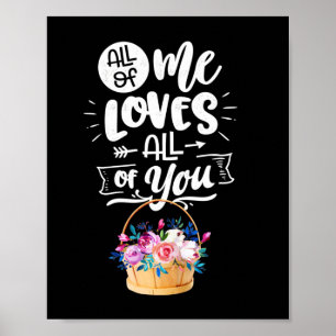 Poster Cadeaux de mariage   Moi Tous Vous Aime Tous