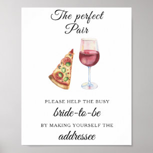 Poster Cadeaux de mariage pour la mariée occupée