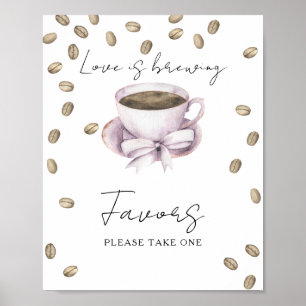 Poster Cadeaux de mariage pour une douche de la mariée au