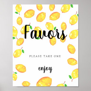 Poster Cadeaux de mariage Sign Lemon Squeeze principal de