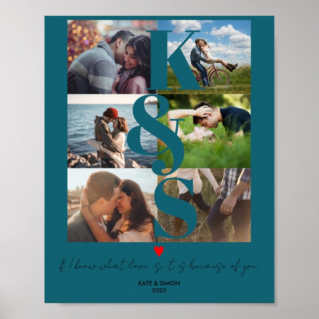 Poster Cadeaux de marié Couple marié nouvellement marié C (Devant)