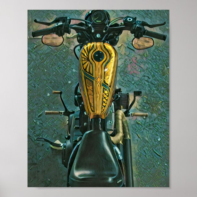 Poster cadeaux de moto pour lui (Devant)