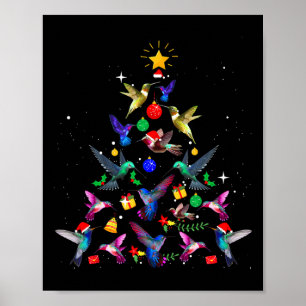 Poster Cadeaux de Noël aux colibris Noël aux colibris