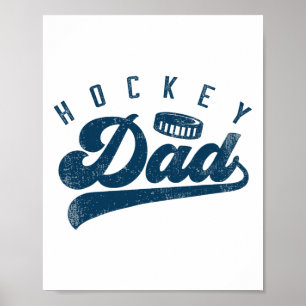 Poster Cadeaux de papa de hockey pour la fête des pères