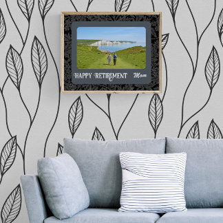 Poster Cadeaux de retraite heureux personnalisés pour Mam
