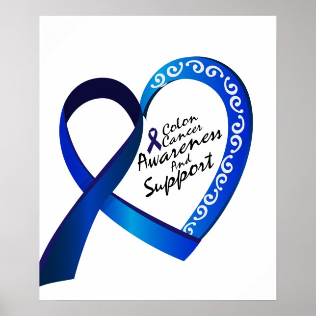 Poster Cadeaux de soutien au cancer du côlon (Devant)