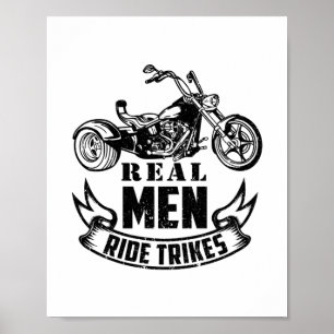 Poster Cadeaux de Trike pour hommes   Motocyclette Triker