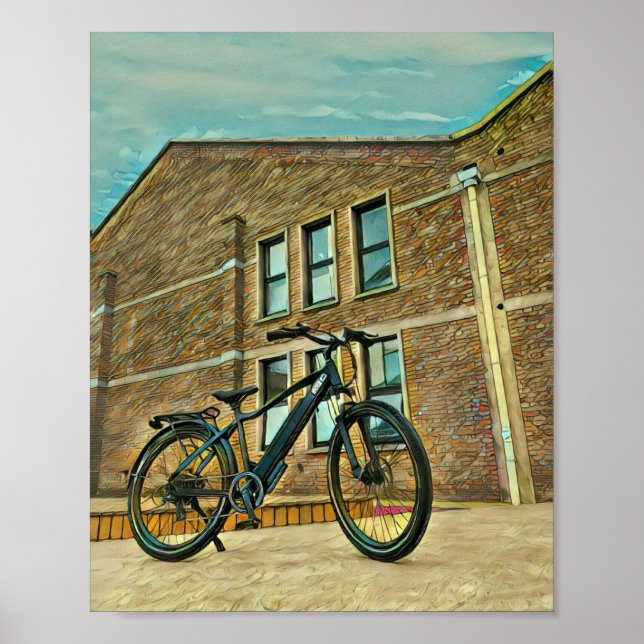 Poster Cadeaux de vélo pour elle (Devant)