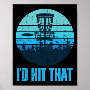 Poster Cadeaux drôles de golf à disque - Disque de golf à