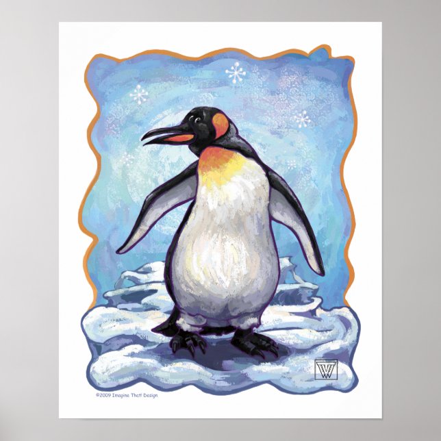 Poster Cadeaux et accessoires de pingouin (Devant)