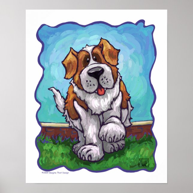 Poster Cadeaux et accessoires St. Bernard (Devant)