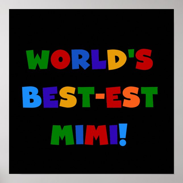 Poster Cadeaux lumineux de T-shirts des couleurs Mimi du  (Devant)