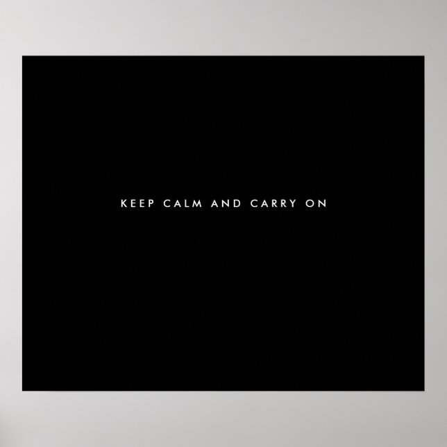 Poster Cadeaux Personnalisés Pour Hommes Citation Noire I (Devant)